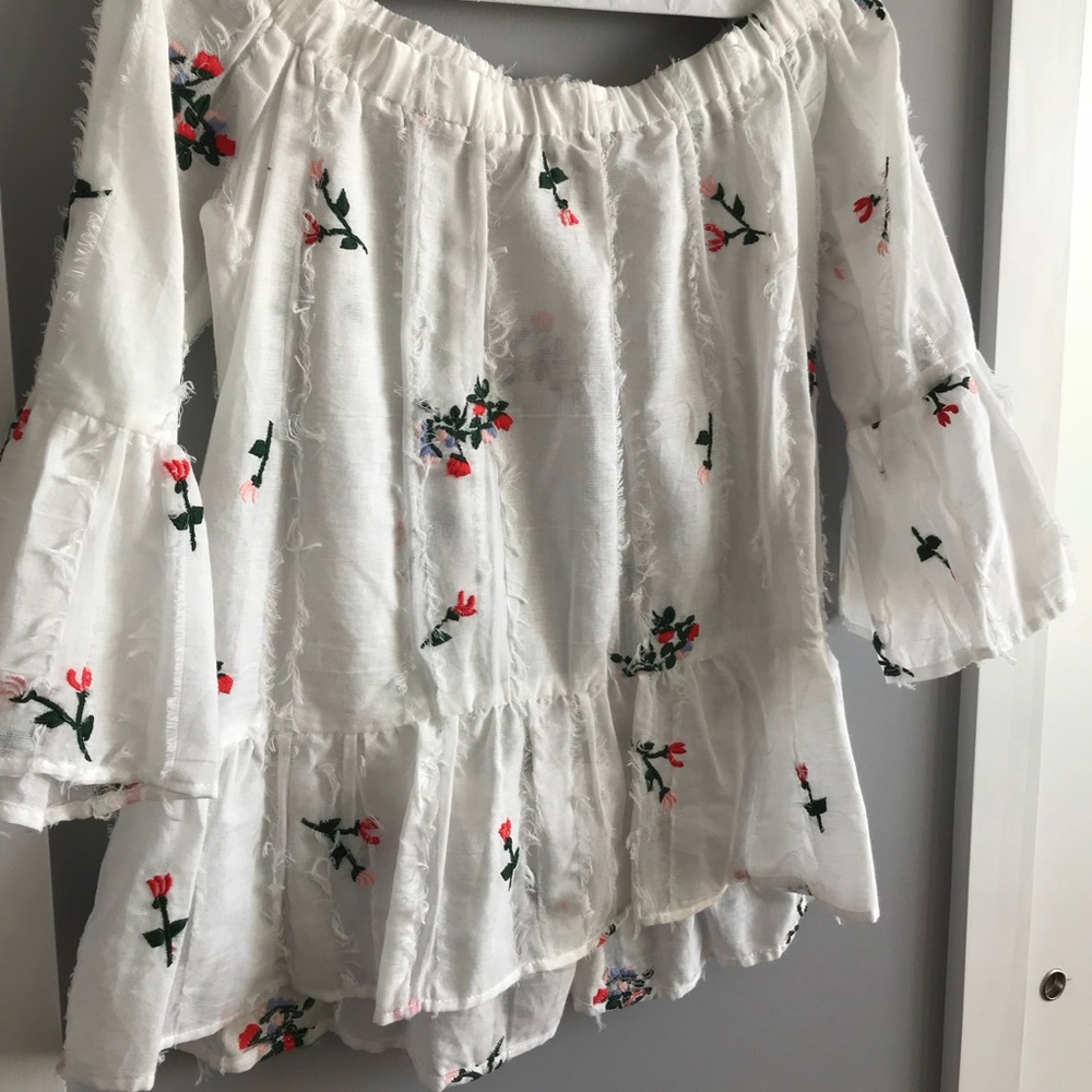 Off the Shoulder Peplum Top